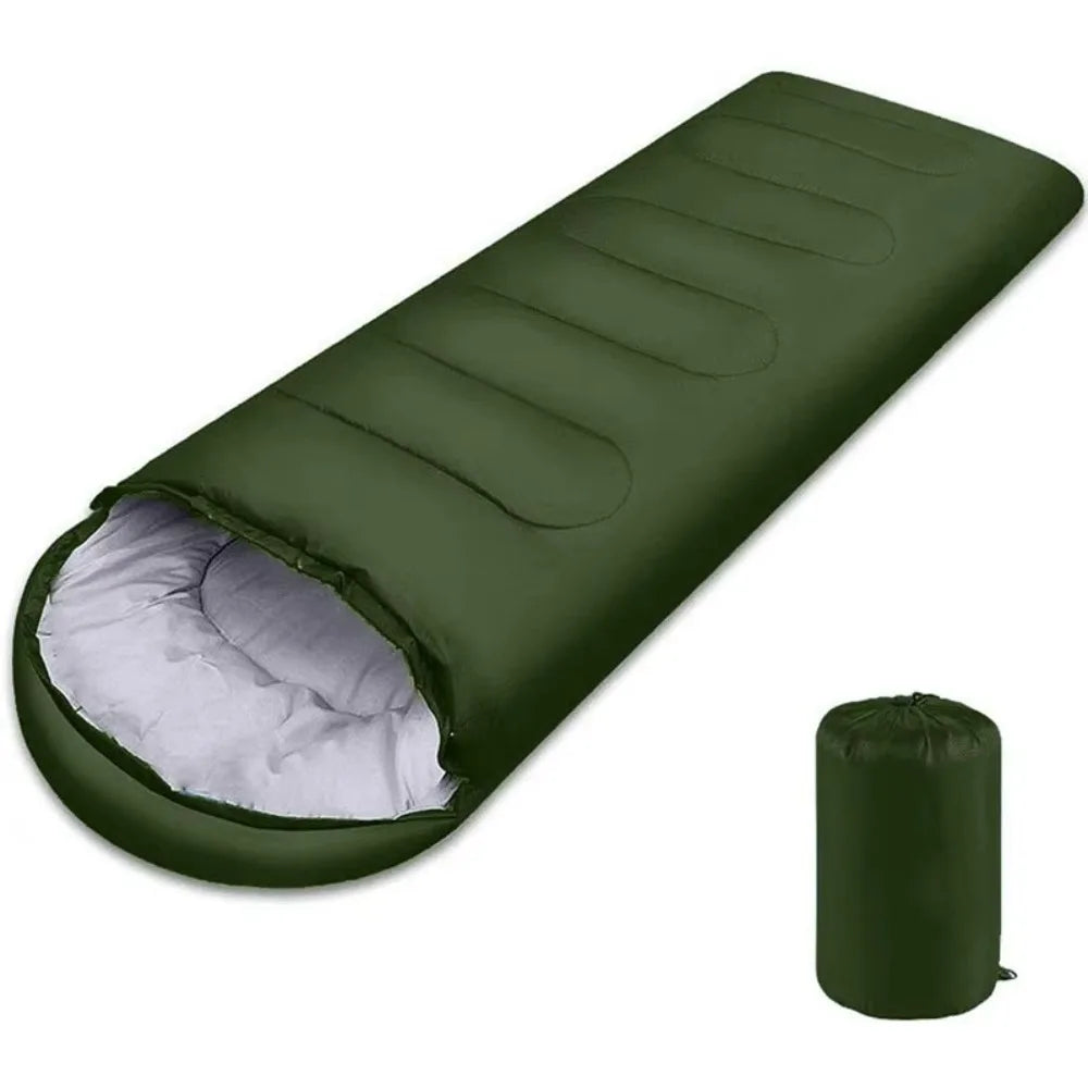 Camping Sleeping Bag Lightweight 4 Season Warm Envelope Backpacking Outdoor Mummy Cotton Winter Sleeping Bag
