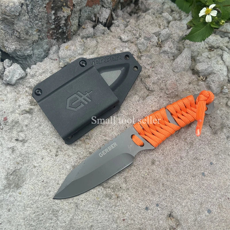 Multi-purpose Camping Fishing Outdoor Knife EDC Pocket Knife Self-defense Tactical Multitool Hand Fixed Blade Tool with Scabbard