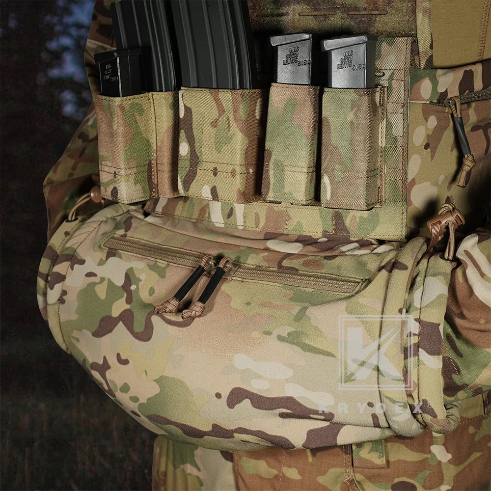 KRYDEX Tactical Hand Warmer Pouch Water-Resist Vest Drop Hanger Muff Warmer Pouch Outdoor Winter Hunting Field Survival Gear