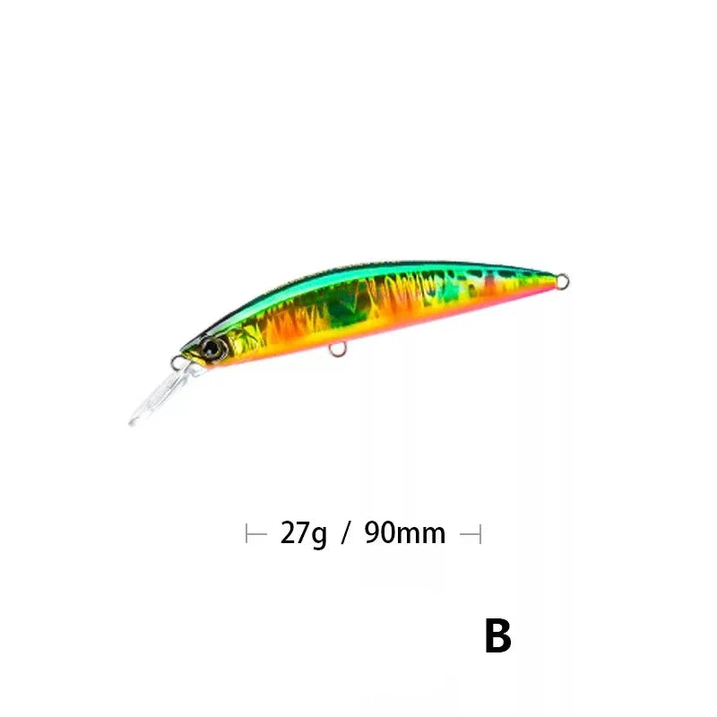 9cm 27g Minnow Fishing Lures Wobblers Crankbaits Jerkbaits Artificial Hard Baits Hooks 3D Eyes for Fishing Carp Pesca Isca
