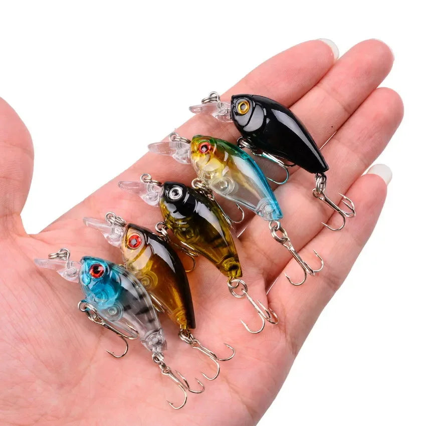 Aorace 9/6pcs Crankbaits Set Mixed Colors Fishing Lures Minnow Baits Wobbler Bass Swimbait Sea Swim Trout Tackle Hard