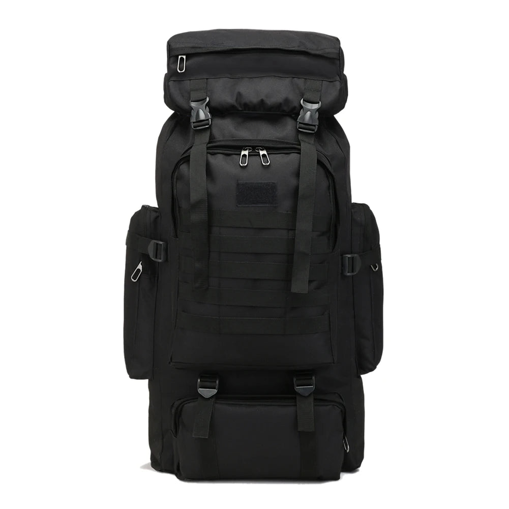 80L Waterproof Trekking Fishing Hunting Bag Backpack Outdoor Large Sport Tactical Backpack Hiking Camping Bag Rucksack