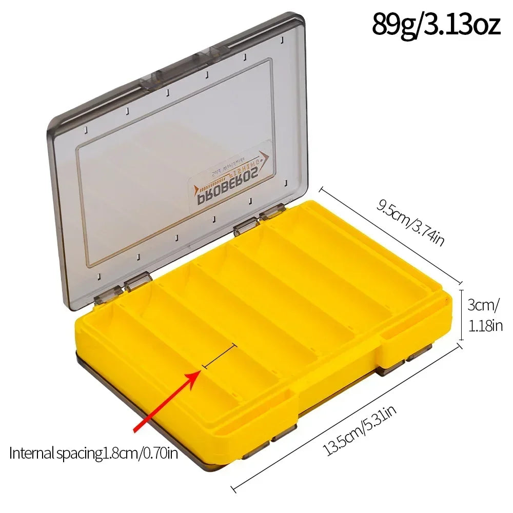 Fishing Tackle Box Accessories Storage Box Double Sided Bait Lure Hook  Waterproof Fishing Bait Gear Organizer Boxes