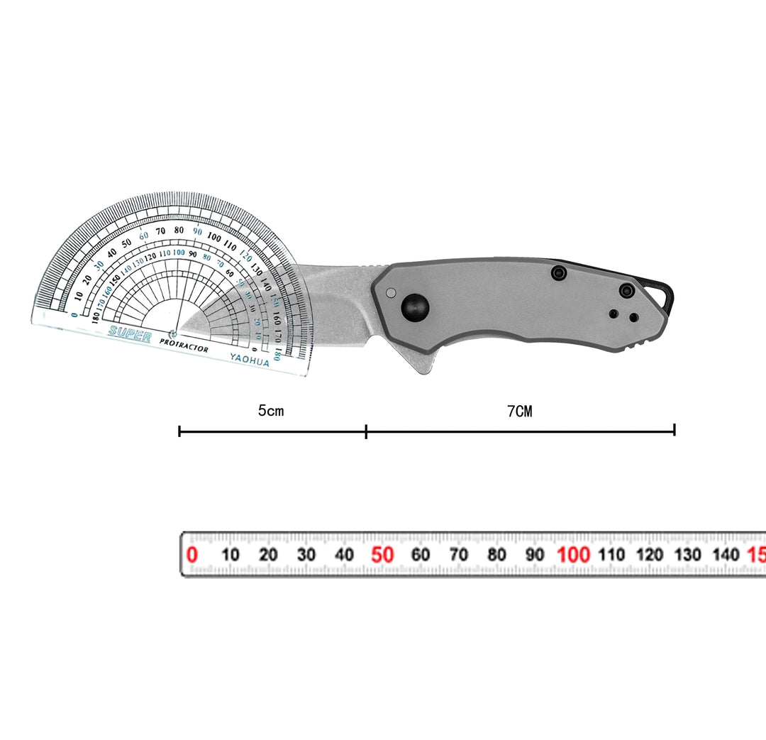 KS 1408 Folding Pocket Knife, 8Cr13Mov Blade, Steel Handle, Survival Knives, Utility EDC Tools, Outdoor Camping knife，Man's gift