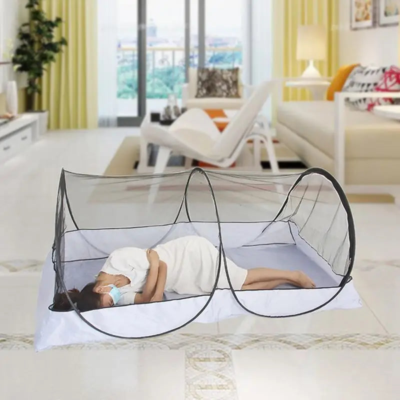 Folding Camping Tent Portable Mosquito Net Mesh Tent Single Person Tent Outdoor Canopy Sun Shelter Camping Mosquito Net Tent