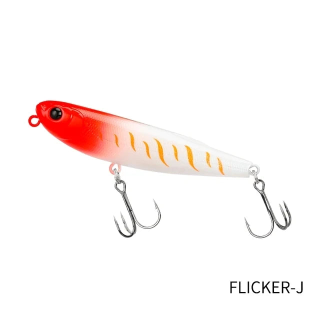 TSURINOYA FLICKER 70F Z Dog Topwater Walker Fishing lure 70mm 8.4g Artificial Pencil Floating Stick Hard Bait For Bass Pike Plug