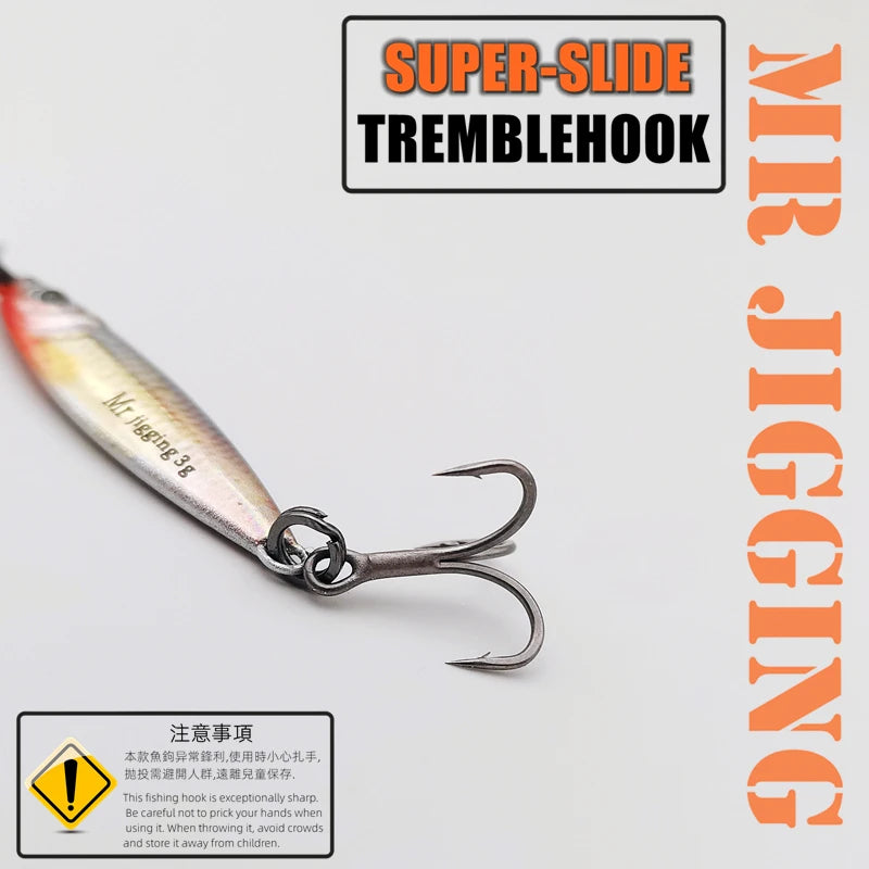Mr JigginG 5pcs 1.5/3/5g 3D Mini Lure Metal Cast Jig Spoon Jigging Pesca Fish Micro Fishing Lure Artificial Bait Accessories