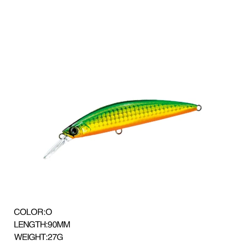 9cm 27g Minnow Fishing Lures Wobblers Crankbaits Jerkbaits Artificial Hard Baits Hooks 3D Eyes for Fishing Carp Pesca Isca