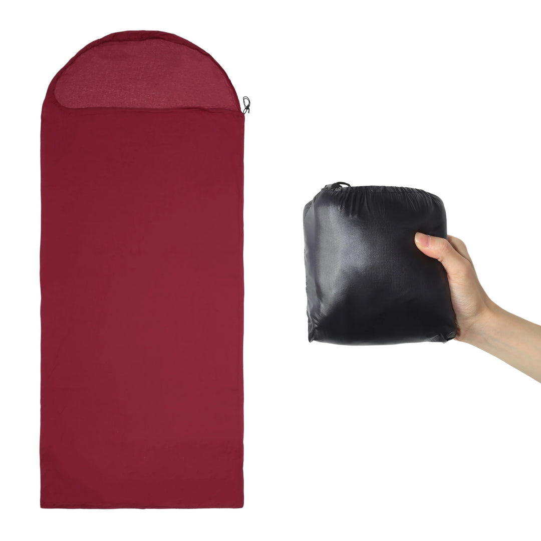 X Autohaux Sleeping Bag Liner Single Sleeping Bag Camping Travel Sheet with Zipper for Camping Travel Hotels 230x90cm