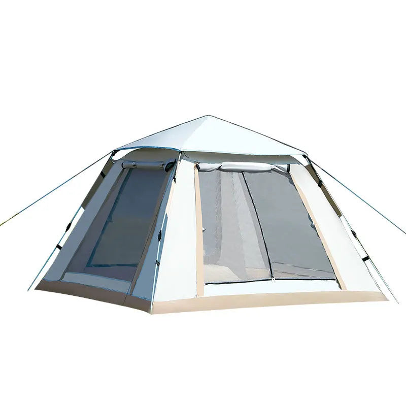 Tent canopy camping 3-4 people folding portable fully automatic quick opening shading rainproof park camping outdoor tent