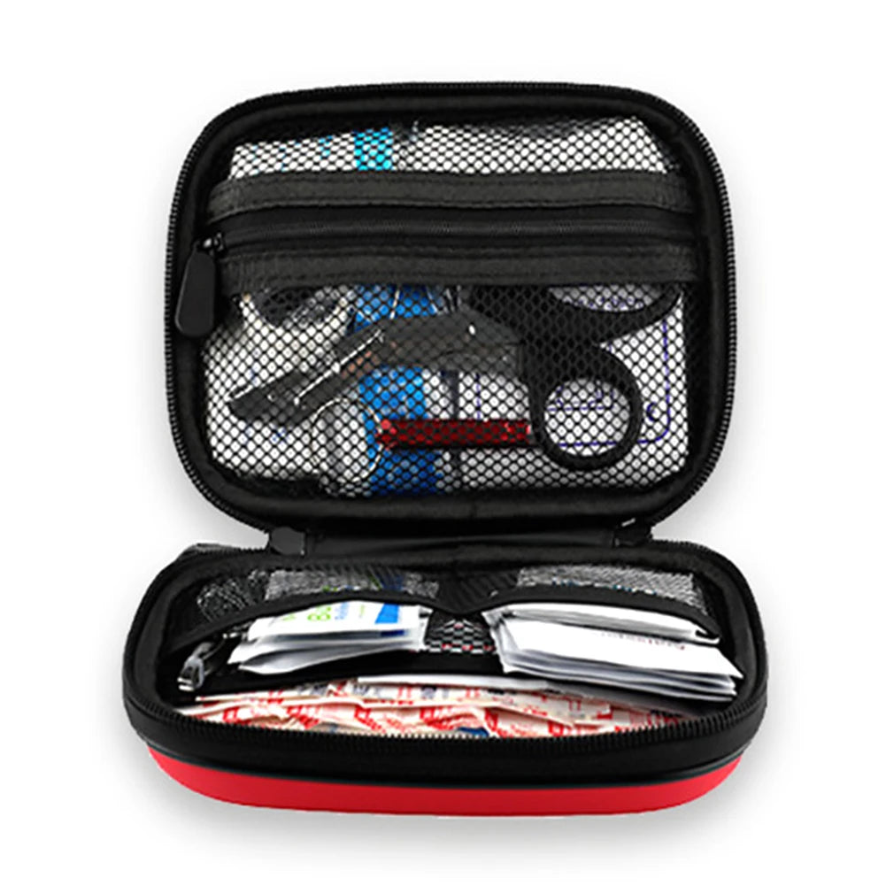 First Aid Kit Bag Empty Portable Emergency Medical Bag First Aid Hard Case Empty Small First Aid Bag Ideal for Home Office Car