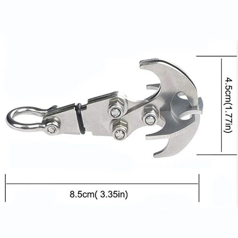 Survival Claw Multi-functional Stainless Steel Hook Portable Outdoor Camping Trekking Climbing Folding Tool Gravity Hook