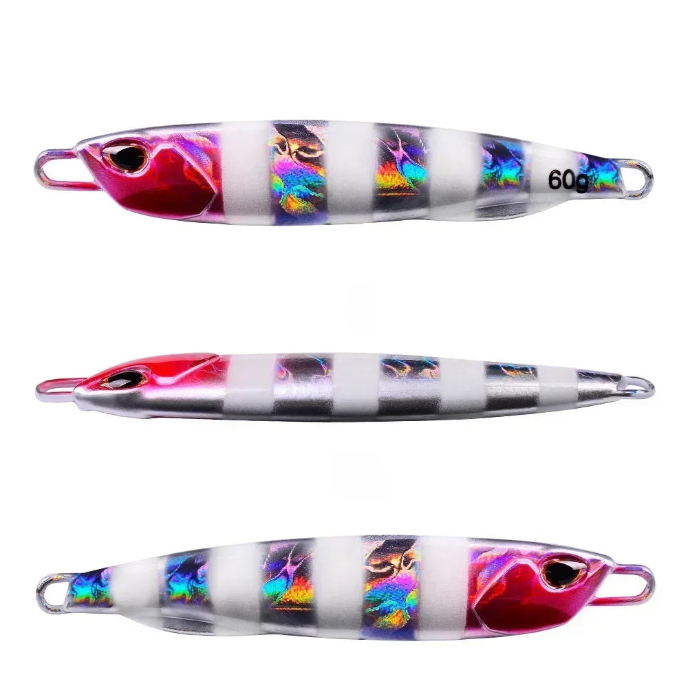 Fishing Lure 10g15g20g30g40g60g Trolling Artificial Hard Bait Bass Casting Jigging Fish Lure Sinking Spoon Tackle Metal Jig