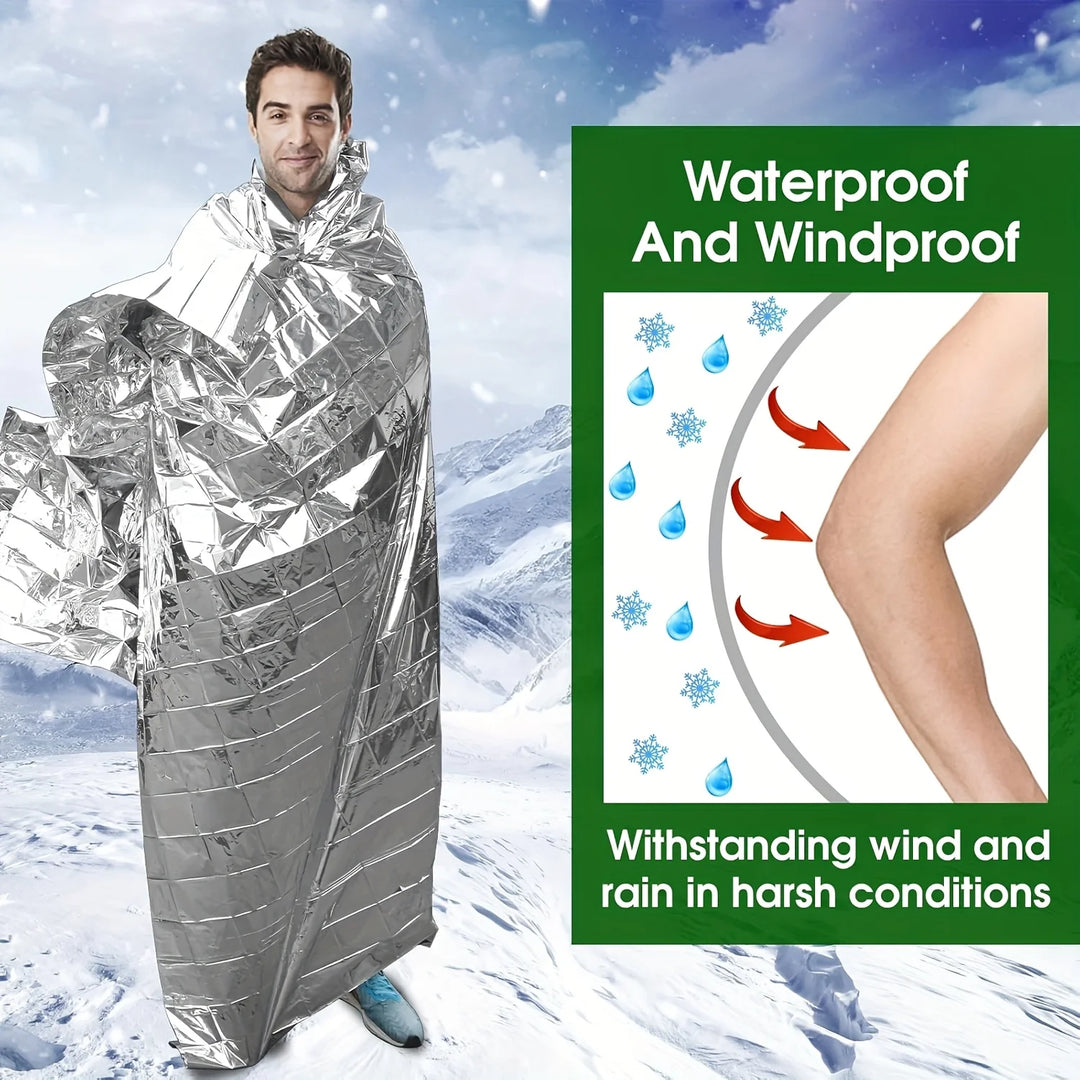 Outdoor First Aid Blanket is suitable for outdoor travel, lightweight, thin and sturdy, helps to survive in the outdoors