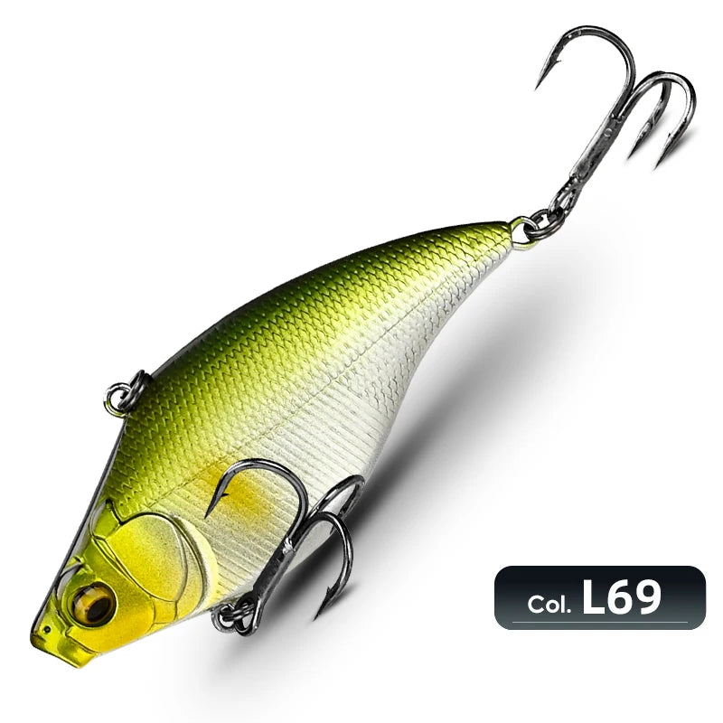 MEREDITH VIBRATION-X VIB 75mm 19g Wobblers Fishing Tackle Fishing Lures Vibration Bait for Full Depth Artificial Accessories