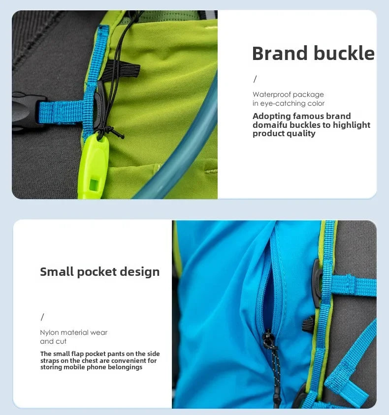 JUNGLE KING 15L Trail Running Backpack Lightweight Hydration Pack Outdoor Sports Rucksack for Ultra Trail Run Cycling Hiking Bag
