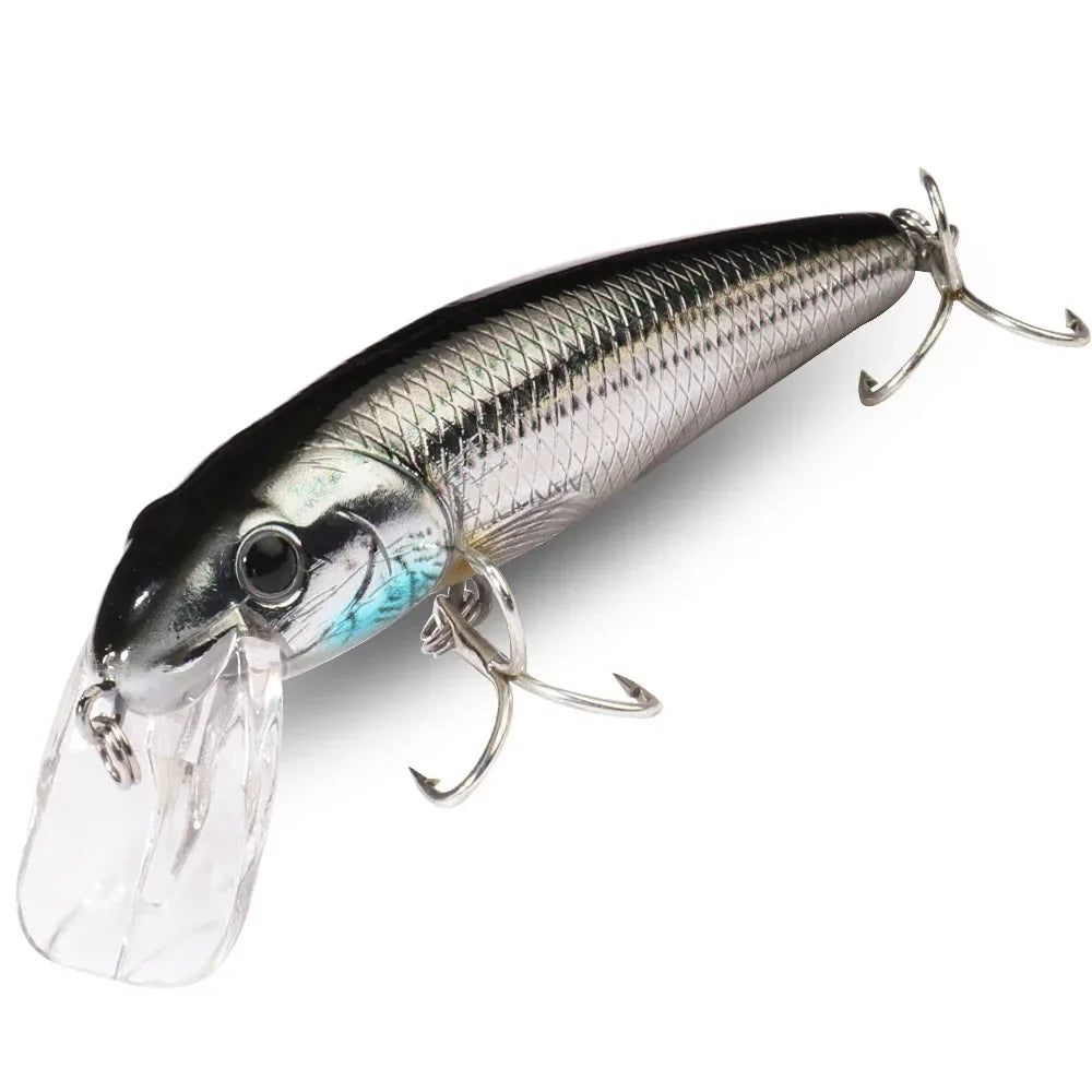 Floating Minnow 12.1g 9cm Fishing Lure Steel Ball Sonic Wave Balance Swimbait Pesca Popper Hook Pike Wobbler Tackle Crank Bait
