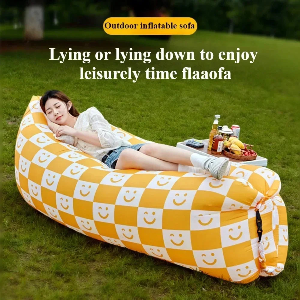 Outdoor Inflatable Sofa Camp Picnic Multiple Scenarios Inflatable Sofas Portable High Load-bearing Outdoor Folding Outing Sofas