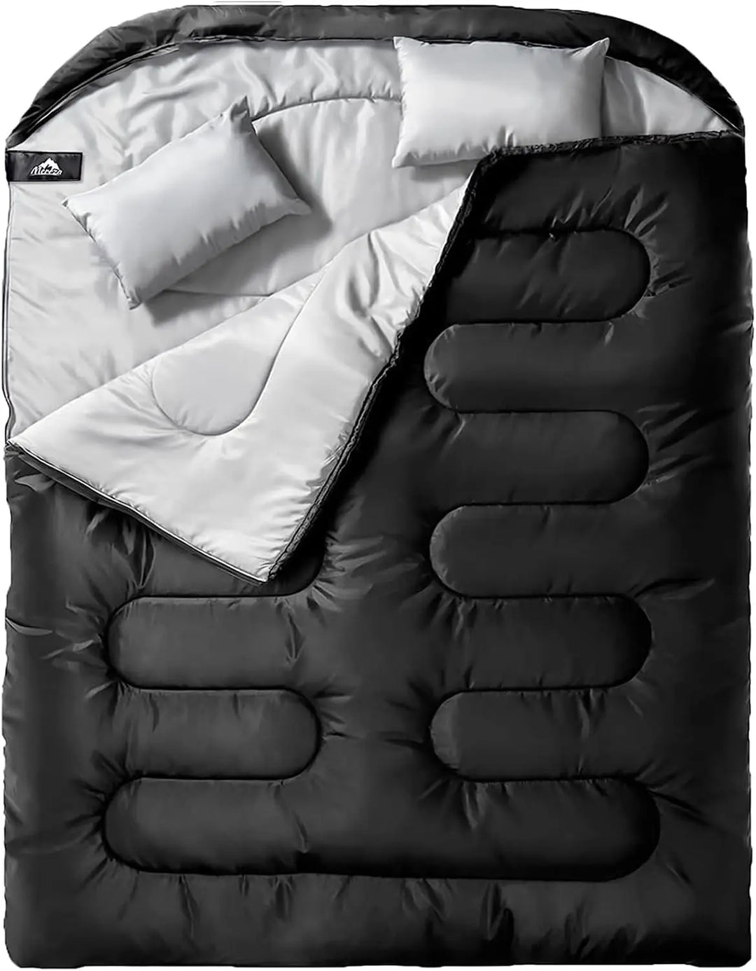 Adult double sleeping bag,XL large double sleeping bag, four-season camping hiking backpack, two-person sleeping bag, suitable f
