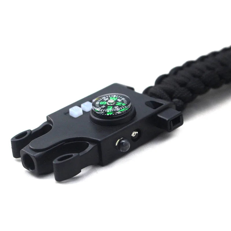 7 in 1 Laser Flashlight bracelet Buckle Wholesales Survival Paracord Bracelet Buckle Hand-woven Infrared Equipment Survive Tool