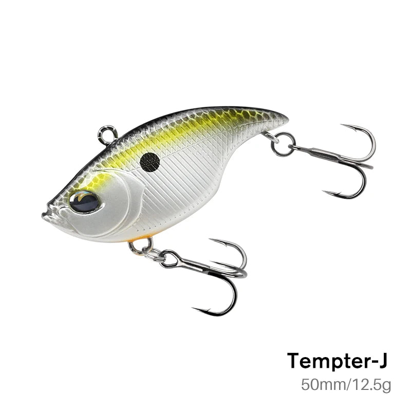 TSURINOYA 50mm 12.5g Vibration Noise Fishing Lure TEMPTER 50S Sinking Winter Fishing Lure Pike Bass Saltwater Hard Bait Wobbler