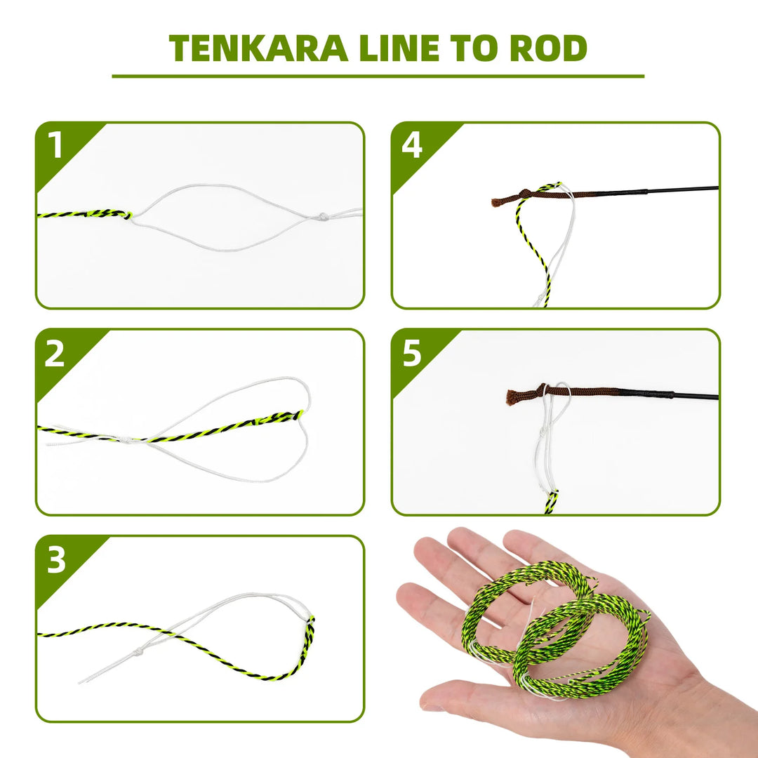 Fishing Tapered Float Polyester Line Furled Braided Tippet Ring Fly Line