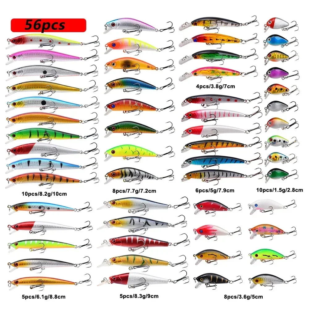 Fishing Lure Set Fishing Hard Bait Mini Minnow Floating Swing Crankbait Crazy Wobblers Artificial Bionic Crank Lures