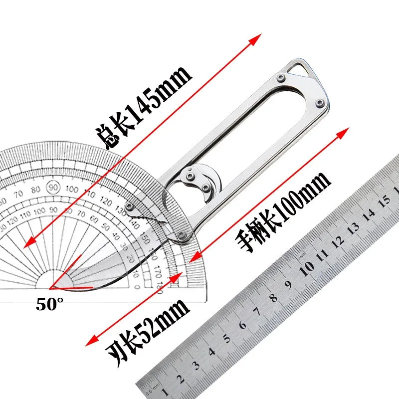 New Stainless Steel Sharp Outdoor Camping Handle, Portable Meat Handle, Unboxing Fruit Knife for Self-defense