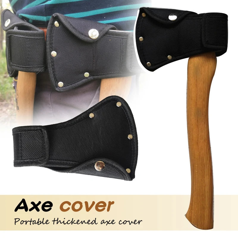 1PC Durable nylon Ax Axe Blade Cover Sheath for Outdoor Camping Blade Protection Tools Parts Waist Hanging Axe Sheath Head Cover