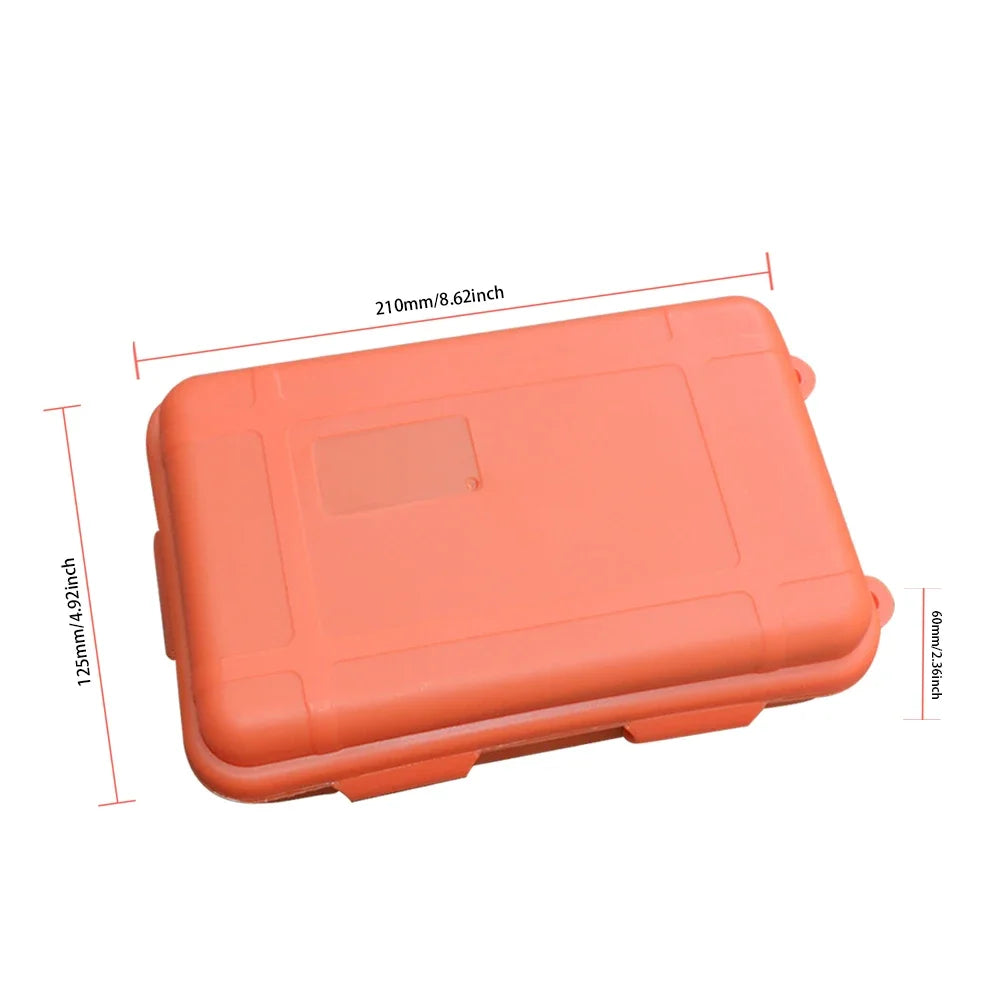 Outdoor Survival Box Container Portable Plastic Survival Case Waterproof Shockproof for Camping Hiking Boating