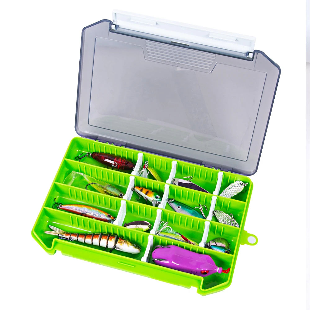 Fishing Box Portable Accessories Box Fisherman Tackle Box Plastic Bait Boxes Hook Organizer Storage Tool For Carp Fishing Goods
