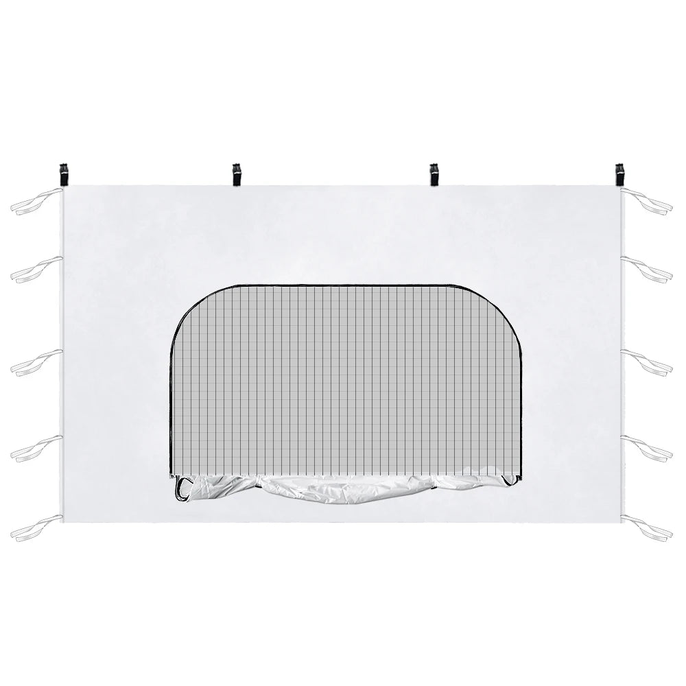 Sunshade Sidewall with Mesh Window for 10x10 Pop Up Canopy - Straight Leg Outdoor Instant Canopy Sidewalls, 1 PS (only Sidewall)