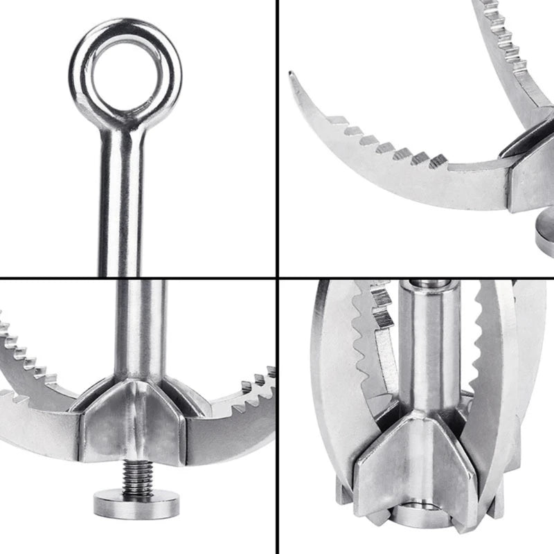 Climbing Grappling Hook, Climbing Steel Outdoor Rock Climbing Hook Flying Claw Grappling Hook Survival Hook