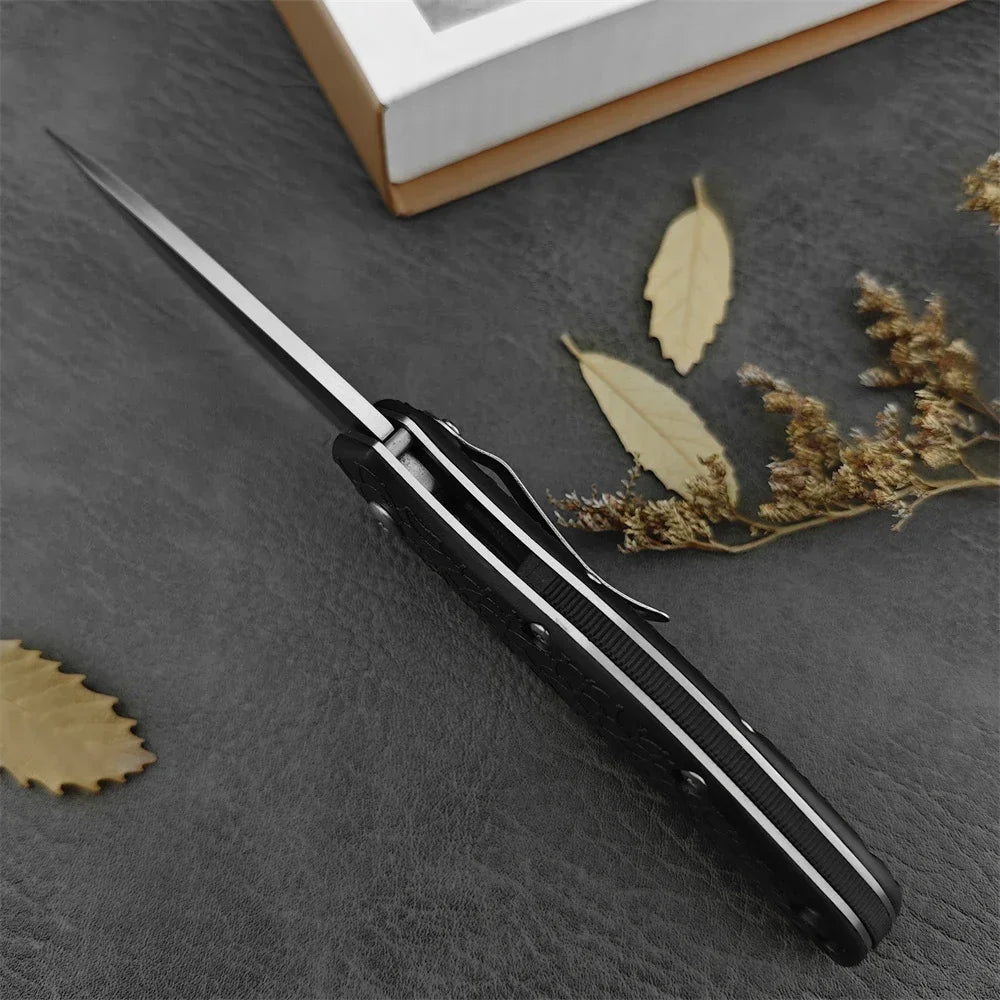 KS 1830 Hunting Pocket Folding Knife 8Cr13Mov Blade Nylon Brazed Handle EDC Outdoor Camping Self Defense Survival Knife