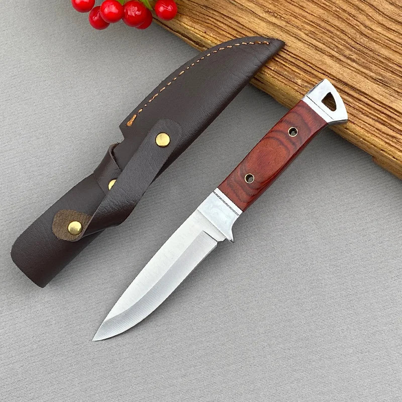 Field High Hardness Stainless Steel Sharp Outdoor Adventure Tactical Knife Wilderness Survival Portable Small Straight Knife