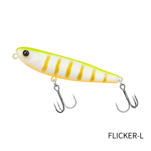 TSURINOYA FLICKER 70F Z Dog Topwater Walker Fishing lure 70mm 8.4g Artificial Pencil Floating Stick Hard Bait For Bass Pike Plug