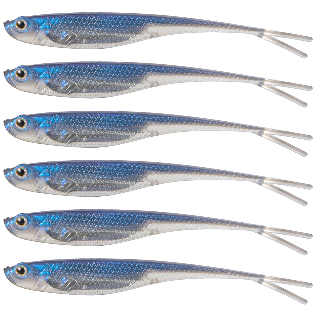 Dr.Fish 5/6pcs Fishing Soft Lure Plastic Saltwater Fork Tail Drop Shot Silicone Soft Bait Worm Bass Trout Pike Walleye Weedless
