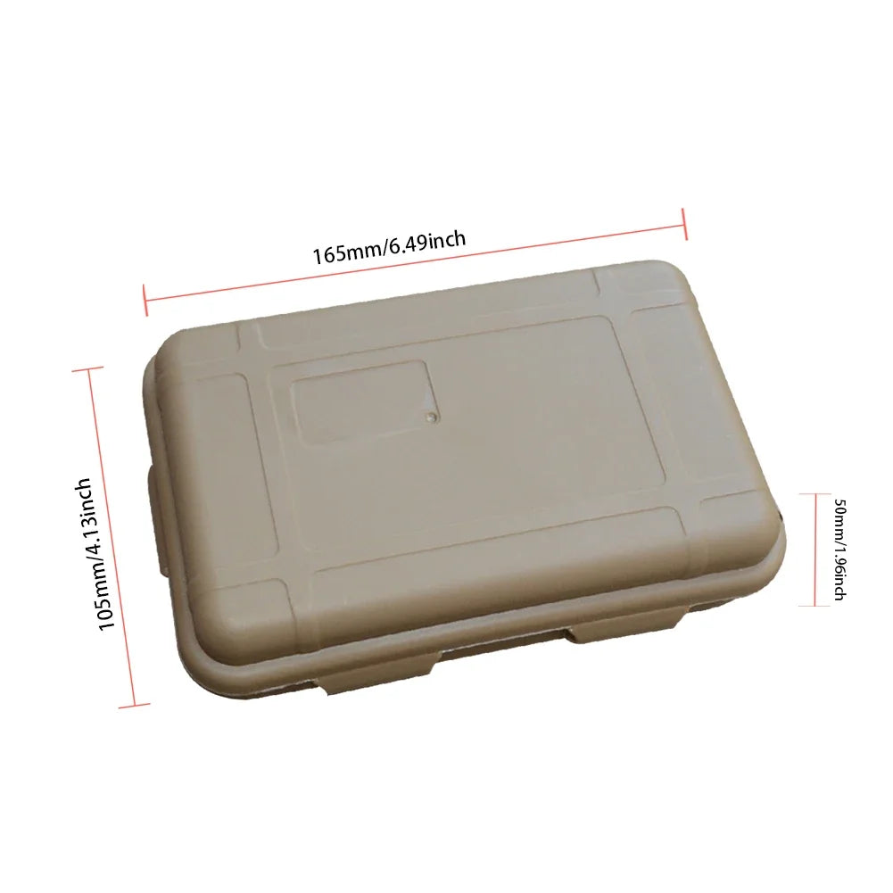 Outdoor Survival Box Container Portable Plastic Survival Case Waterproof Shockproof for Camping Hiking Boating
