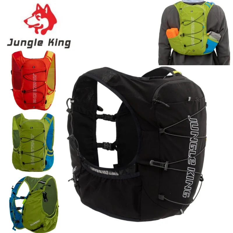 JUNGLE KING 15L Trail Running Backpack Lightweight Hydration Pack Outdoor Sports Rucksack for Ultra Trail Run Cycling Hiking Bag