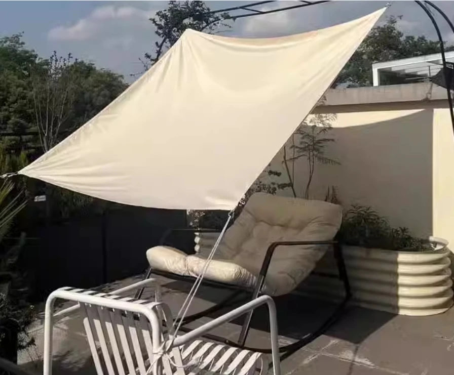 Sunshade cloth, sky curtain, outdoor courtyard, sunshade canopy, sunshade and heat insulation, customized balcony