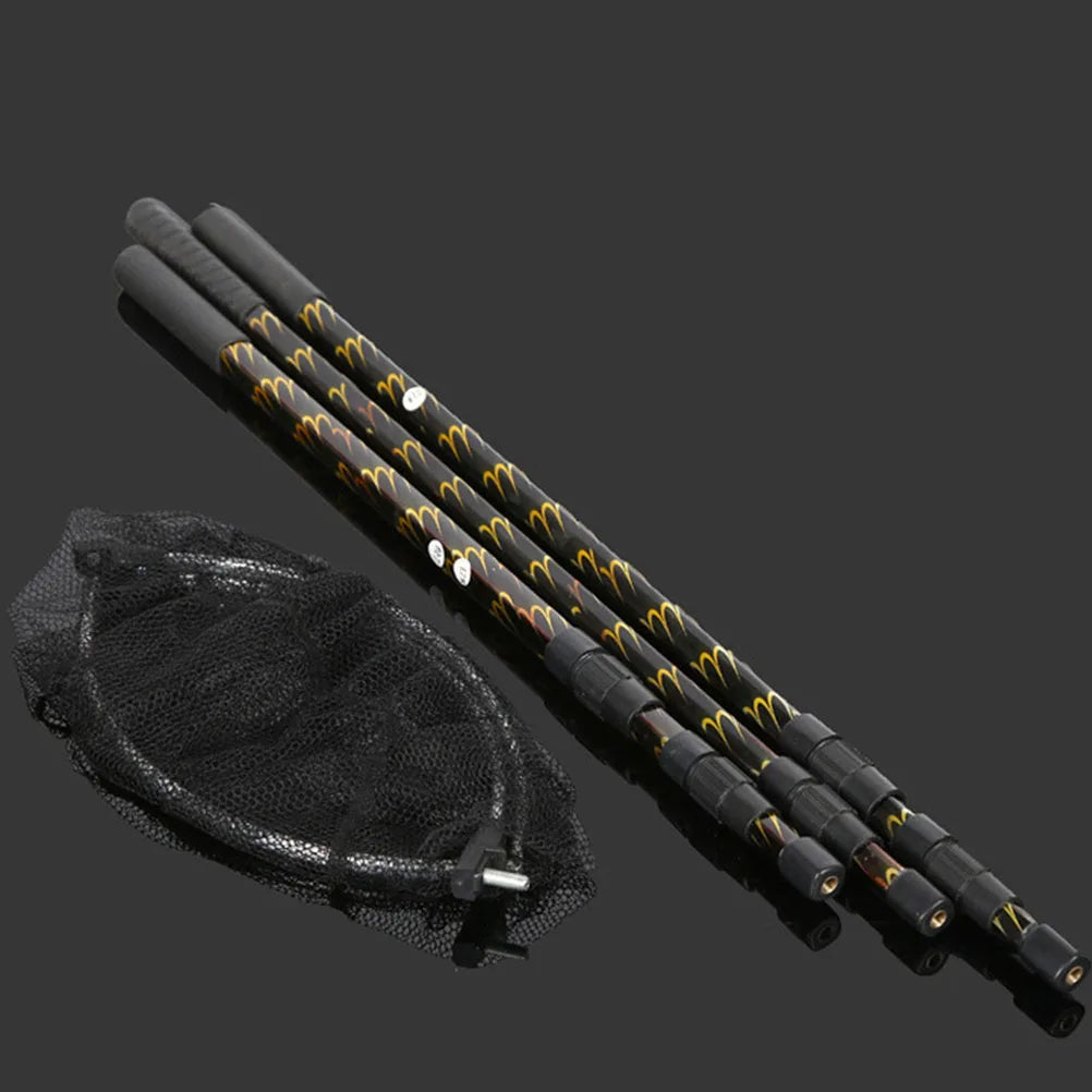 Floating Fishing Net Telescopic Landing Net &Release With Telescopic Pole Outdoor Fish Net For Saltwater Freshwate