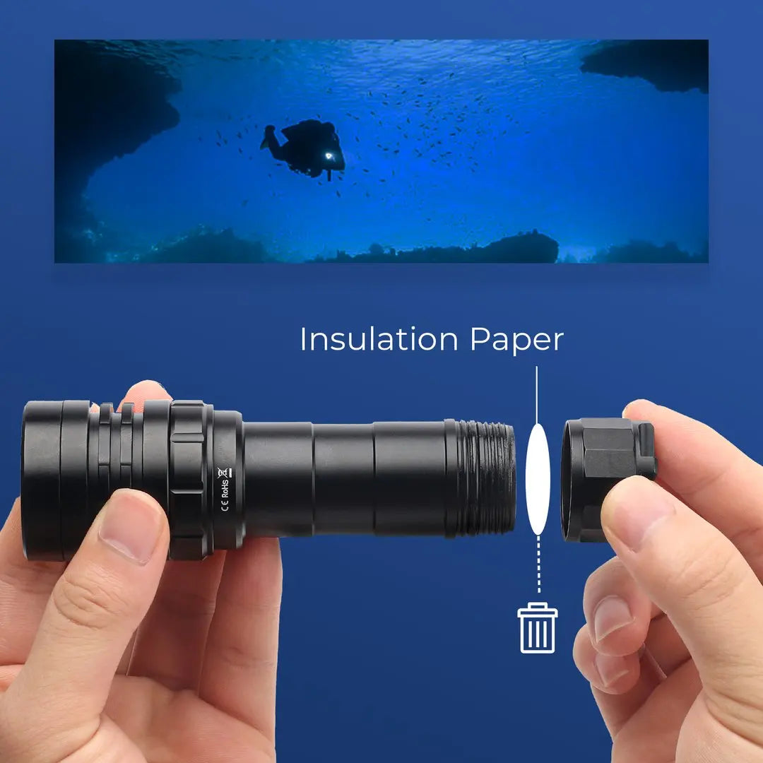 Sofirn SD05 Scuba Diving Flashlight XHP50.2 Super Bright 3000lm 21700 Battery Dive Torch with Magnetic Switch 5000K 6500K