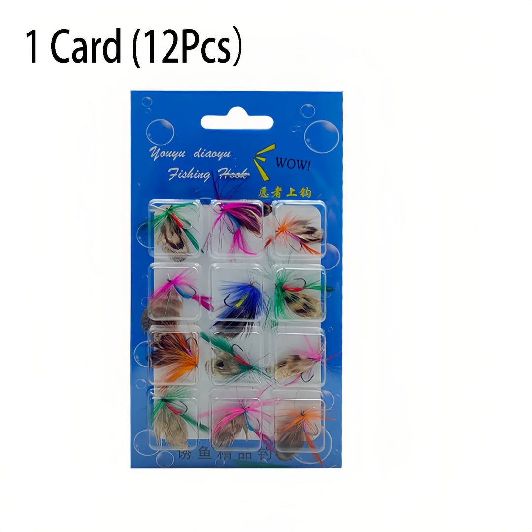 Dry Wet Flies Fly Fishing Lure Hooks Fly Streamers Nymphs Flies Fly Artificial Bait Hooks for Bass Trout Salmon