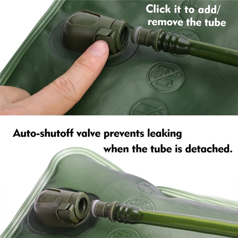2L Leakproof and Durable Hydration Bladder One-Button Quick Release Hydration Bag BPA Free Leakproof for Camping and Hiking