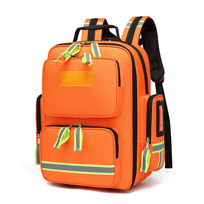 Outdoor Emergency First Aid Kit Medical Bag Rescue Large Capacity Case Waterproof Reflective Oxford Multi-pocket Travel Backpack