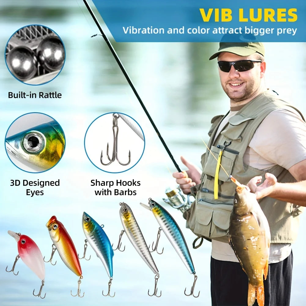 Spoil Your Catch: Fishing Lures, Tackle Box, Attractants for Bass, Trout, Salmon - Including Spoon Lures, Soft Plastic Worms, Cr
