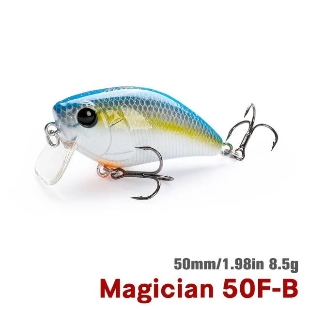 TSURINOYA DW116 50F Crankbait Fishing Lure Magician 50mm 8.5g Shallow Range Floating Crank Artificial Hard Basts Pike Bass