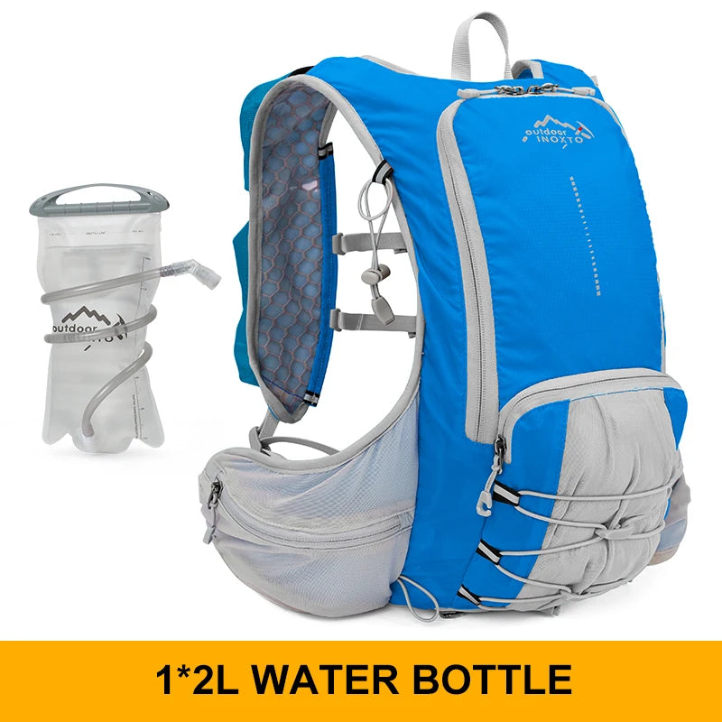 INOXTO lightweight men's and women's hydration backpack 15L, cycling backpack, off-road motorcycle mountaineering trail running