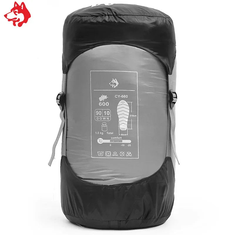Jungle King CY660 4 Seasons 3 Kinds of Thickness Camping Travel Hiking White Duck Down Feather Filled Mummy Down Sleeping Bags