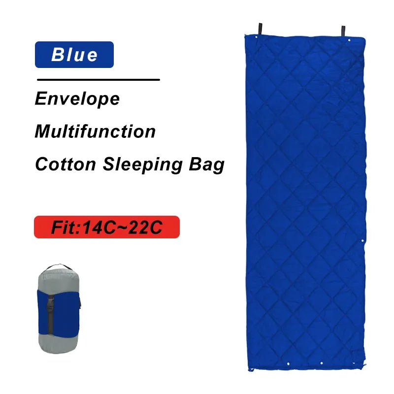 3 in 1 Tourist Sleeping Bag Poncho Quilt Blanket Camping Sleeping Bags Gears For Outdoor Camp Trekking Backpacking Tourism